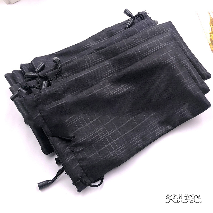 Túi vải mềm dây rút đựng kính mắt màu trơn