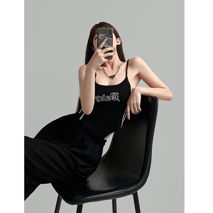 Cocory vn Thời Trang Áo Croptop Sát Nách Dáng Ôm Thiết Kế Quyến Rũ Dễ Phối Đồ Cho Nữ