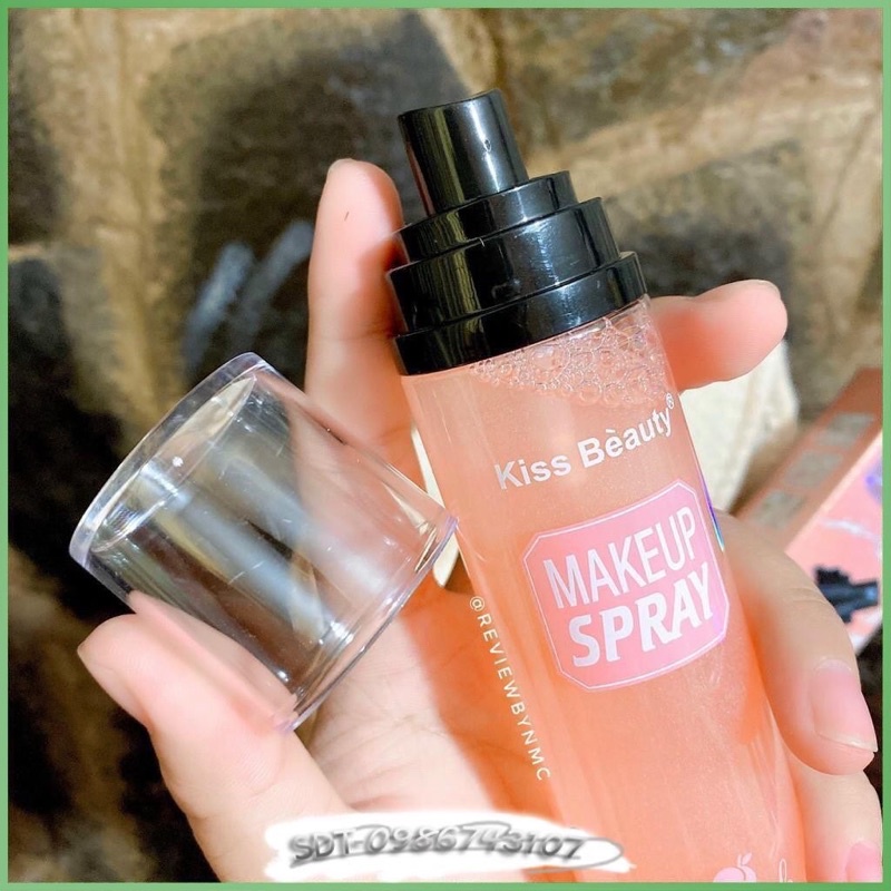 XỊT KHOÁ NỀN MAKE UP KISS BEAUTY PEACH | BigBuy360 - bigbuy360.vn