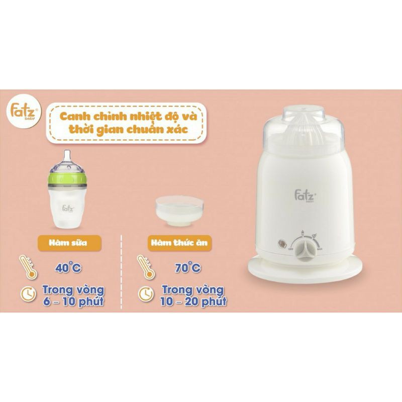 (GIẢM GIÁ SỐC) Máy hâm nóng sữa và thức ăn 4 chức năng FatzBaby FB3002SL - Fatz Mono 2
