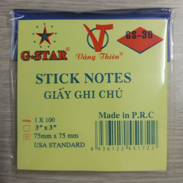 GIẤY NOTE VÀNG