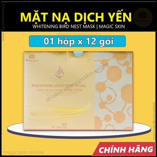 1 hộp 12 gói mặt nạ ủ yến trắng da magicskin