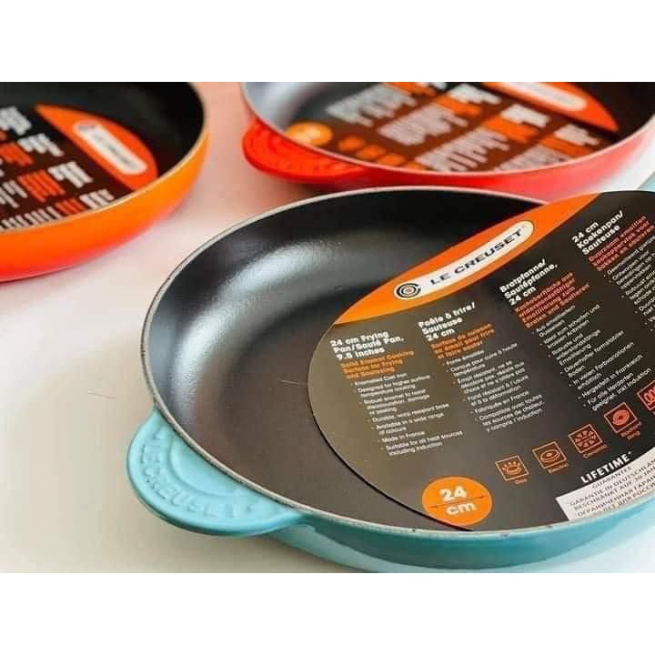 Chảo Gang Le Creuset Cán Gỗ (Made in France)