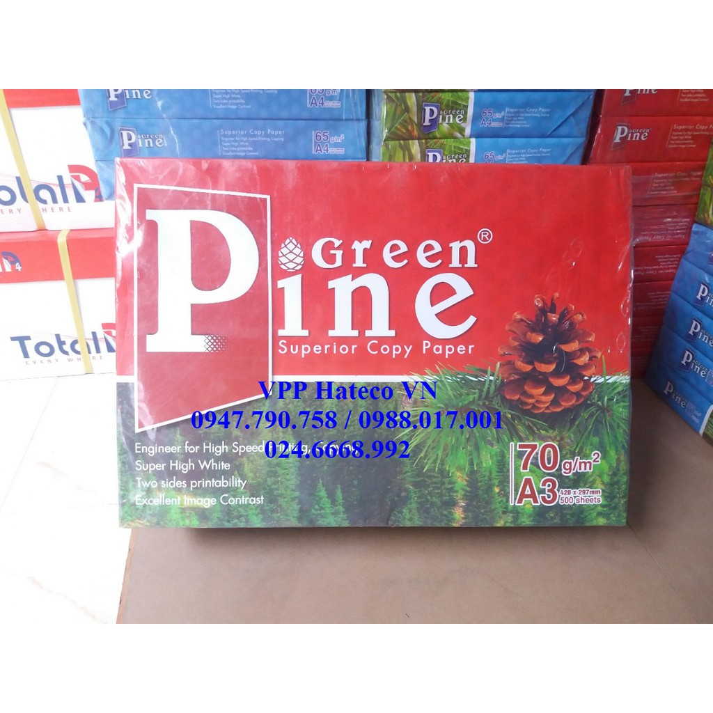 Giấy Green Pine A3 ĐL70gsm - Giấy in - Giấy Photo - Giấy A3