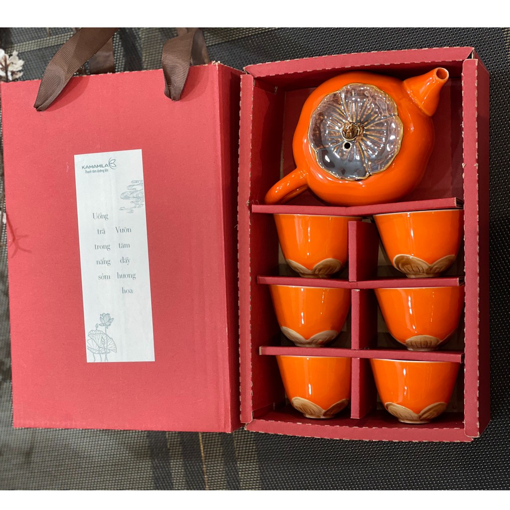 QUÀ TẶNG BỘ ẤM CHÉN PHA TRÀ KAMAMILA | BigBuy360 - bigbuy360.vn