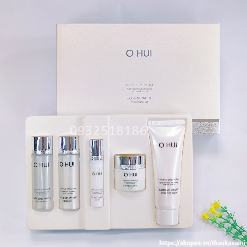 [LGVN] Set dưỡng trắng da OHUI Extreme white mini 5 sản phẩm