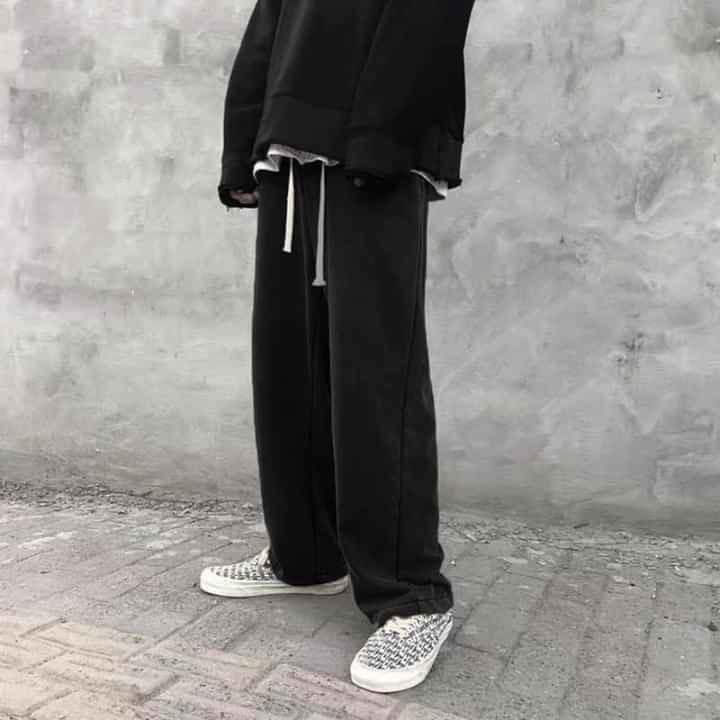 [Mã SKAMA06 giảm 8% TỐI ĐA 50K đơn250K] Quần nỉ dài Black Pants, JACK LANE, quần nỉ nam nữ Unisex Jack Lane ống xuông | BigBuy360 - bigbuy360.vn