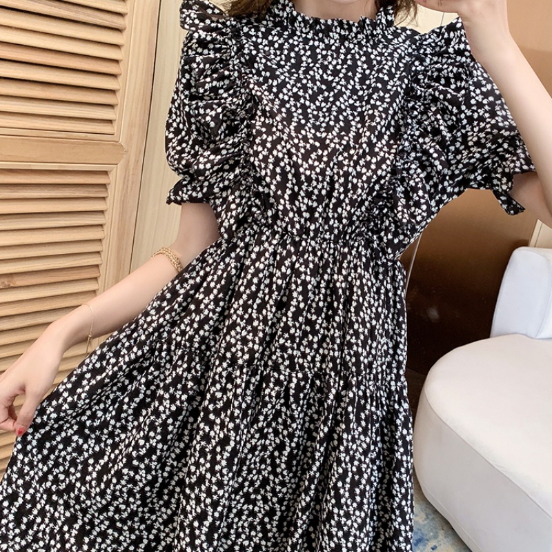 Đầm Hoa Lưng Cao Dáng Ôm Thời Trang Mùa Hè Xinh Xắn Cho Nữ