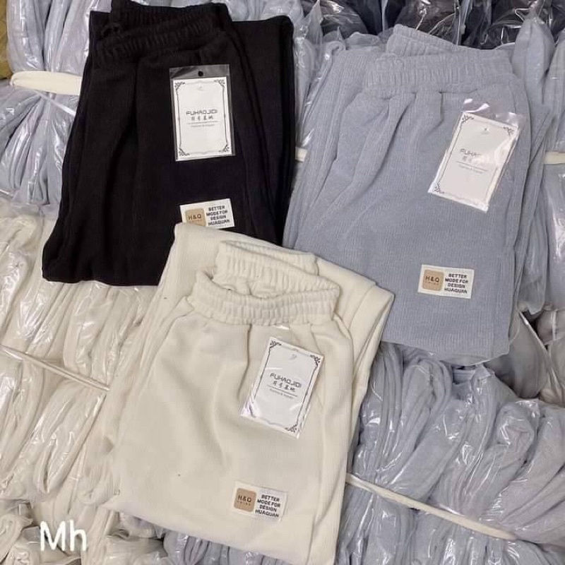 Quần tăm logo mẫu mới đang hot rần rần đây nèee #sll giảm Mã này siêu hot hit năm nay,chất len tăm dày