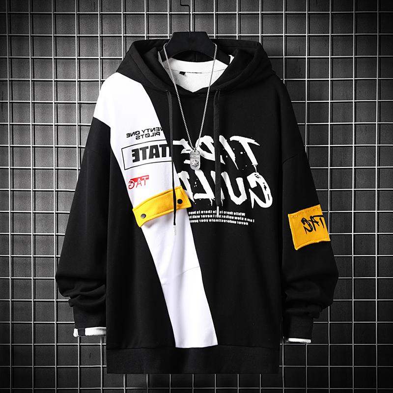 Áo hoodie dáng rộng tay dài trẻ trung cá tính 2 màu tùy chọn bắt mắt