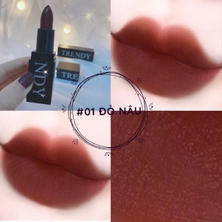 SON  LÌ TRENDY 01- ĐỎ NÂU TRẦM ĐẸP KHÔNG TỲ VẾT