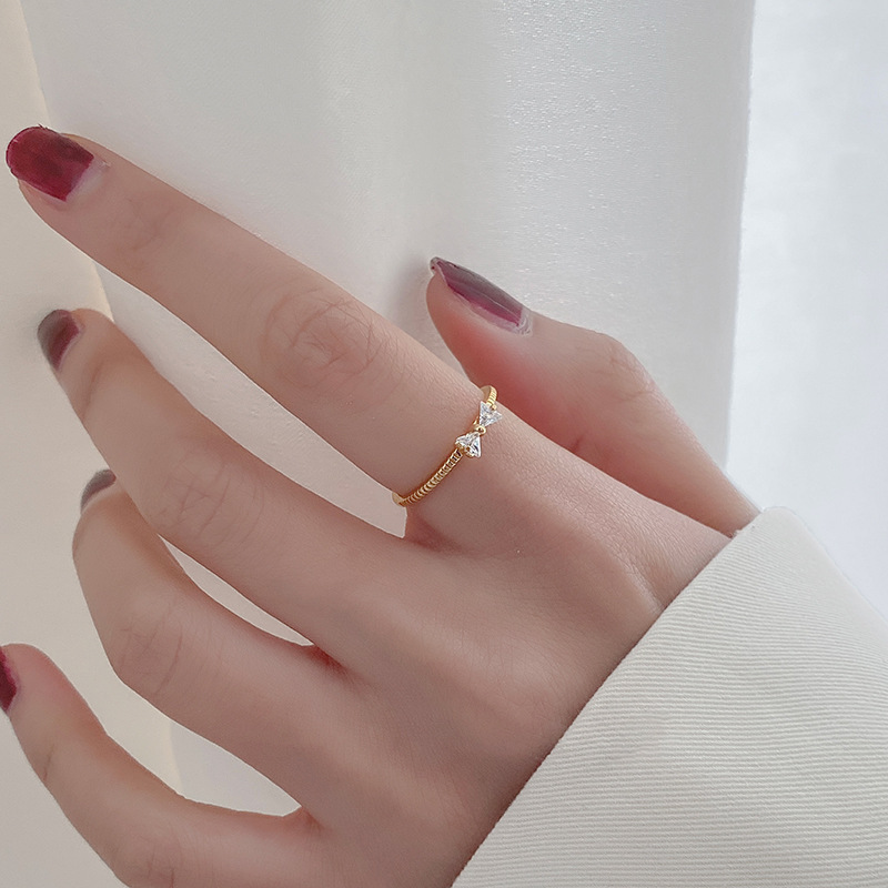 18k Gold Plated Ring Adjustable Size