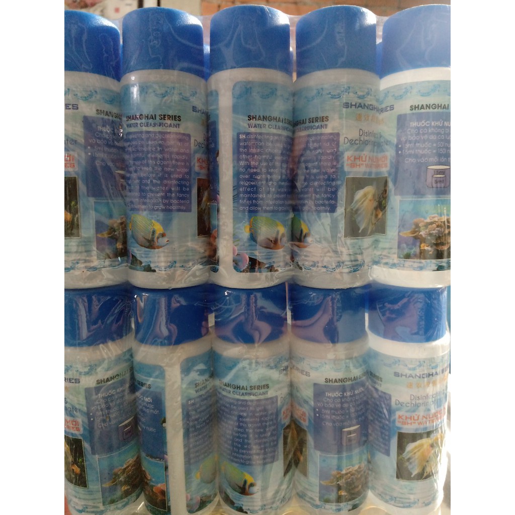 xử lý nước khử clorin cho bể cá cảnh shanghai