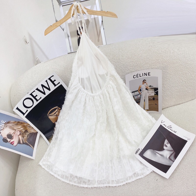 Đầm yếm lông vũ H3735 (kèm hình thật trên sàn | BigBuy360 - bigbuy360.vn