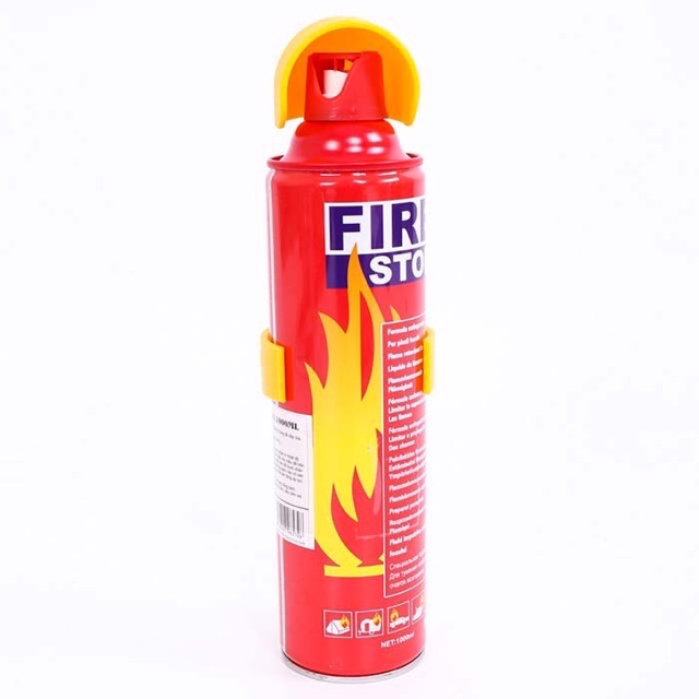 Bình Chữa Cháy Mini Cho Xe ô tô FIRE STOP 1000ml