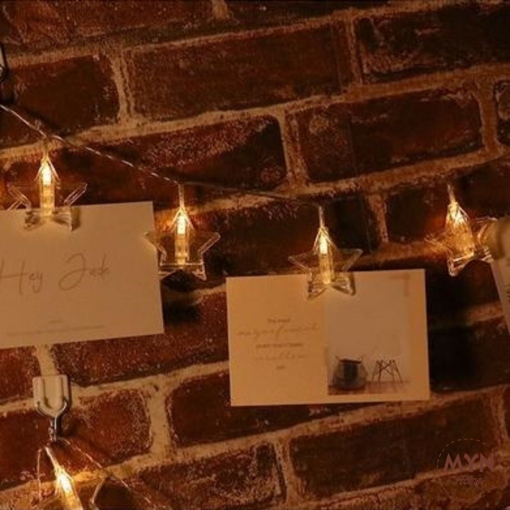 Dây đèn LED kẹp ảnh trang trí nhà cửa, lễ tết, sinh nhật, Noel