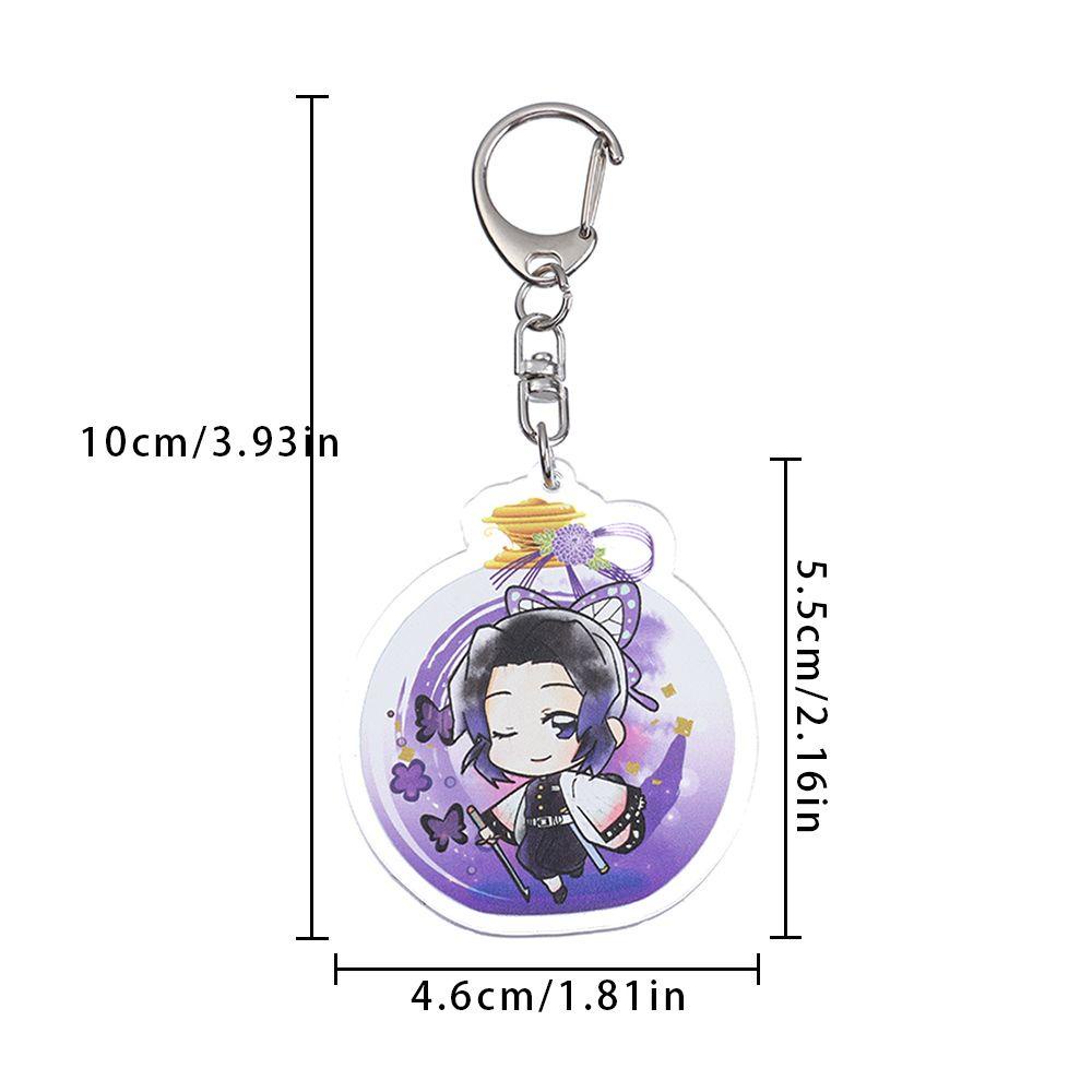 Móc Chìa Khóa Bằng Acrylic Họa Tiết Hoạt Hình Demon Slayer Độc Đáo