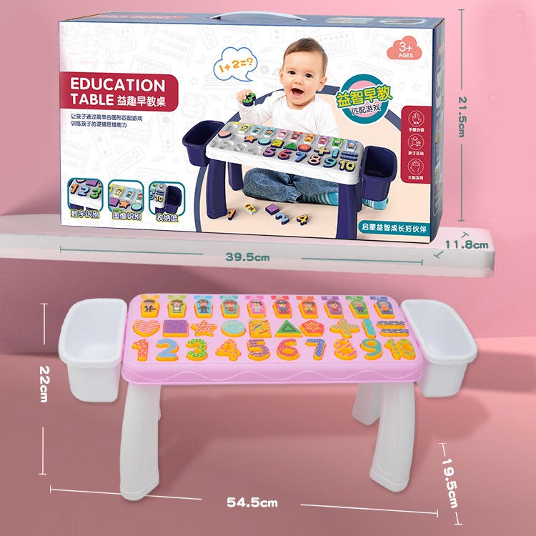 Bộ Đồ Chơi Bảng Nhựa Giúp Bé Nhận Biết Số Và Hình Ảnh Đa Dạng Giáo Dục Phát triển Trí Thông Minh