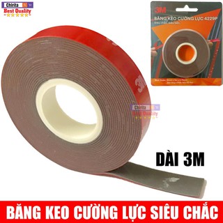 Băng Keo Cường Lực 2 Mặt SIÊU DÍNH Dài 3m