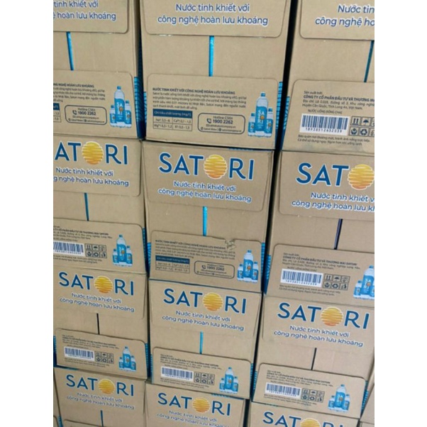 Nước uống tinh khiết SATORI thùng 24 chai