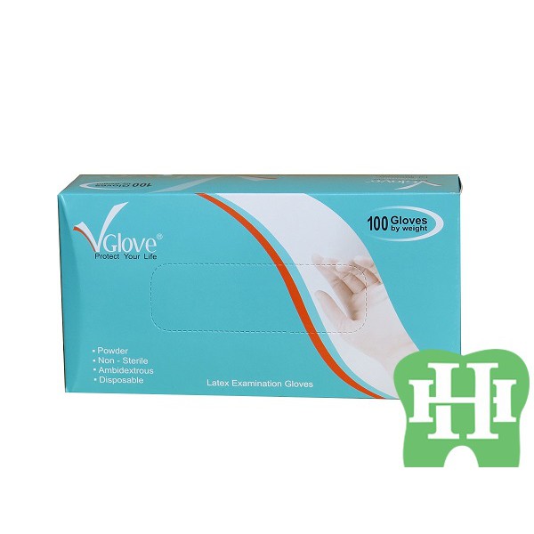 Găng tay y tế có bột VGloves hộp 100 cái size XS
