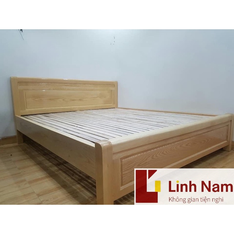 Giường ngủ gỗ Sồi Nga KT 1m8 x 2m M01 (Người dùng Yêu thích)