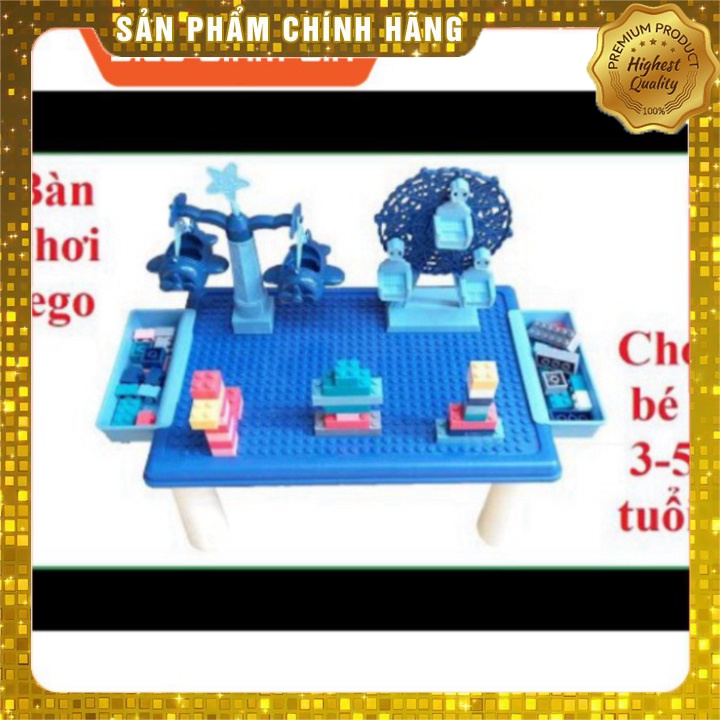 [MẪU MỚI] Bộ bàn xếp hình lego 69 chi tiết cho bé lắp ráp sáng tạo thông minh