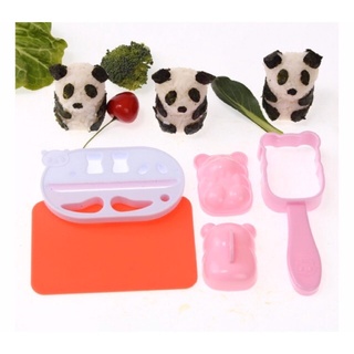 Bộ khuôn ép cơm panda baby gấu trúc cute