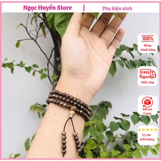 Vòng Tay Trầm Hương [𝐇𝐀̣𝐓 𝟒𝐋𝐘-𝐇𝐀̀𝐍𝐆 𝐂𝐇𝐔𝐀̂̉𝐍] Chuỗi Tràng 108 Và 216 Hạt Phong Thủy Cao Cấp, Tặng Kèm Hộp Gấm Sang Trọng