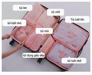 Túi du lịch 6 chi tiết