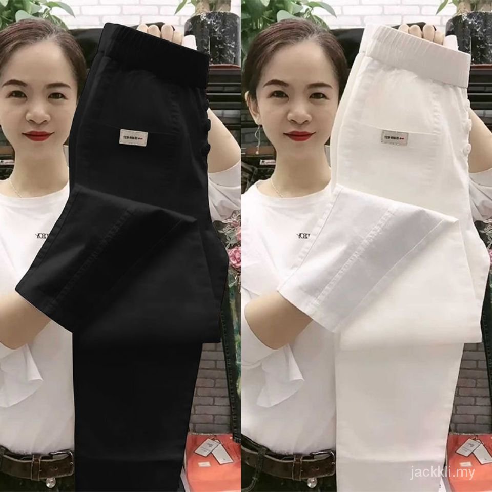 Quần Cotton Lanh Lưng Cao Dáng Rộng Phong Cách Hàn Quốc Thời Trang Mùa Hè Mới Cho Nữ 2021 | BigBuy360 - bigbuy360.vn
