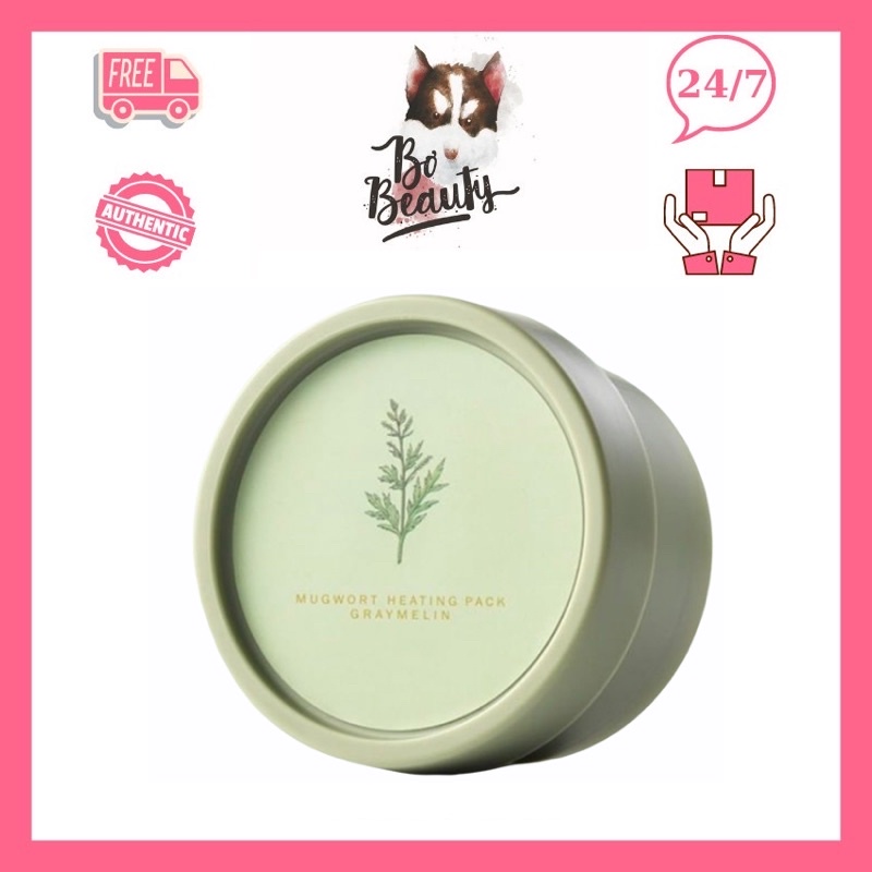 Mặt nạ ngải cứu thải độc kiềm dầu thu nhỏ lỗ chân lông Graymelin Mugwort Heating Pack