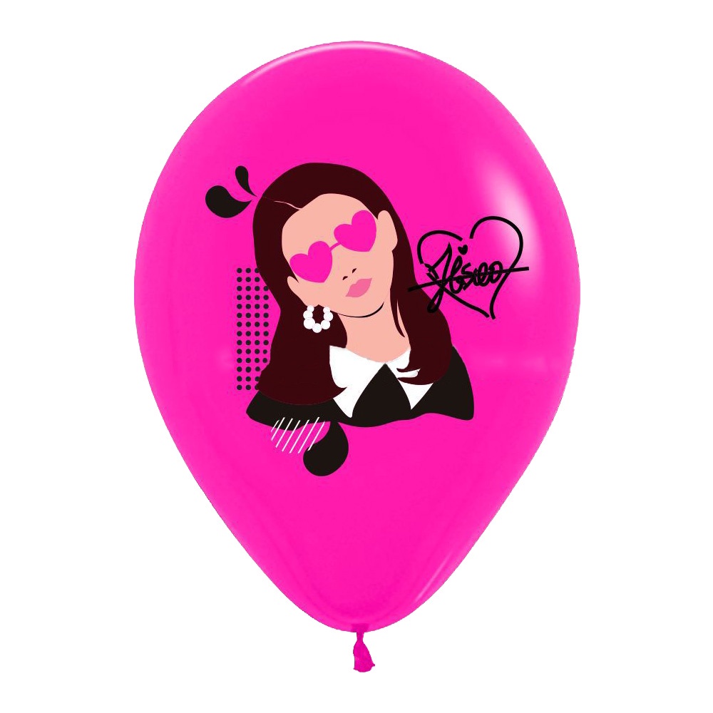 Set 10 Bong Bóng 12 Inch In Hình Nhóm Nhạc Blackpink Xinh Xắn