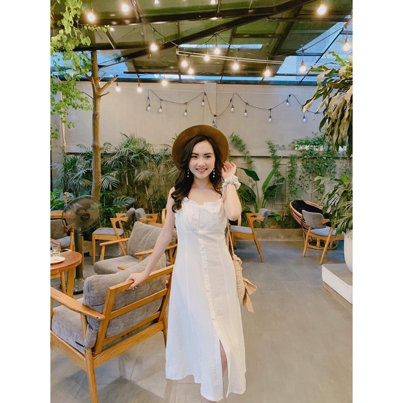 Váy trắng thiết kế DiCoco Dress đi biển,đi du lịch,dạo phố [LIAMSTORE] | BigBuy360 - bigbuy360.vn