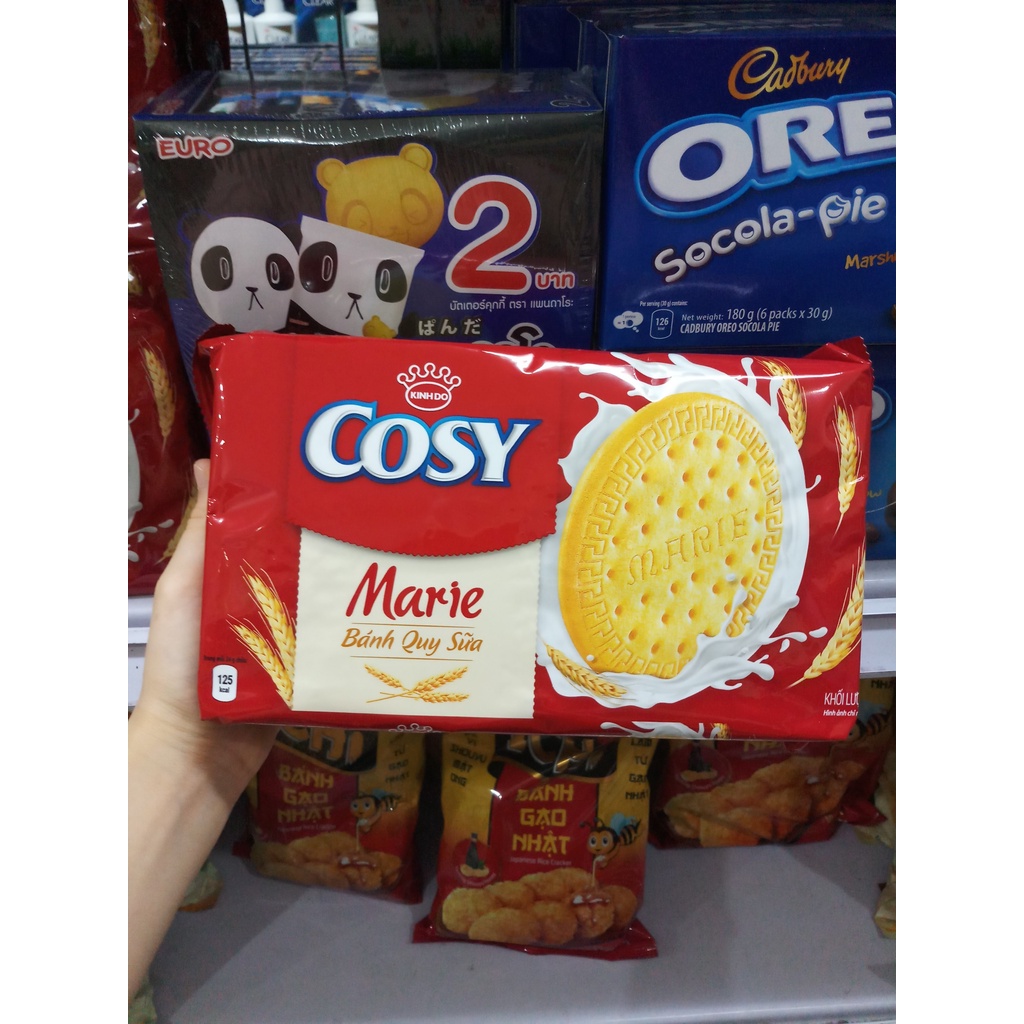 Bánh quy sữa giòn thơm ngon Cosy Marie gói to 756g gồm 24 gói