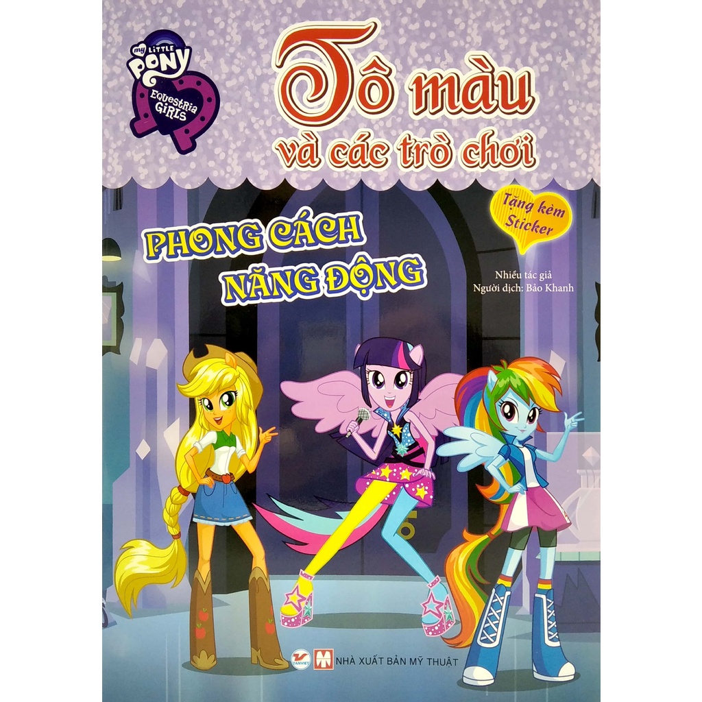 Sách-Pony tô màu và các trò chơi - Phong cách năng động