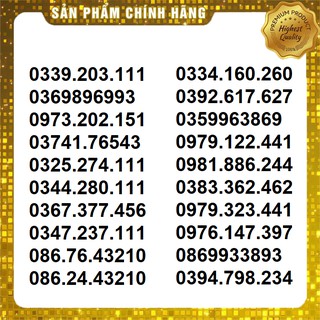 Sim viettel đẹp RẺ NHẤT Việt Nam, có V120 + QUÀ TẶNG