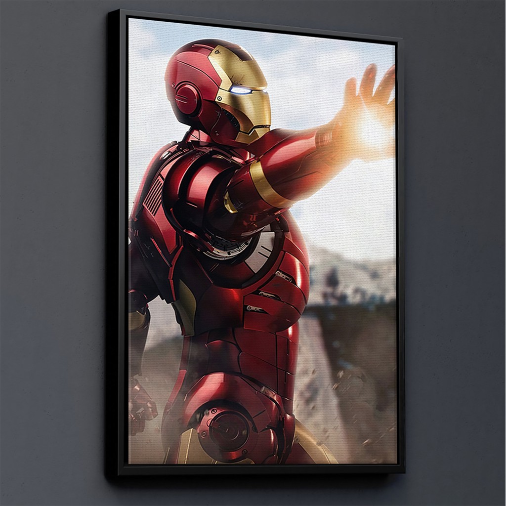 TRANH CANVAS SIÊU ANH HÙNG MARVEL treo tường in theo yêu cầu - người sắt IRON MAN 14