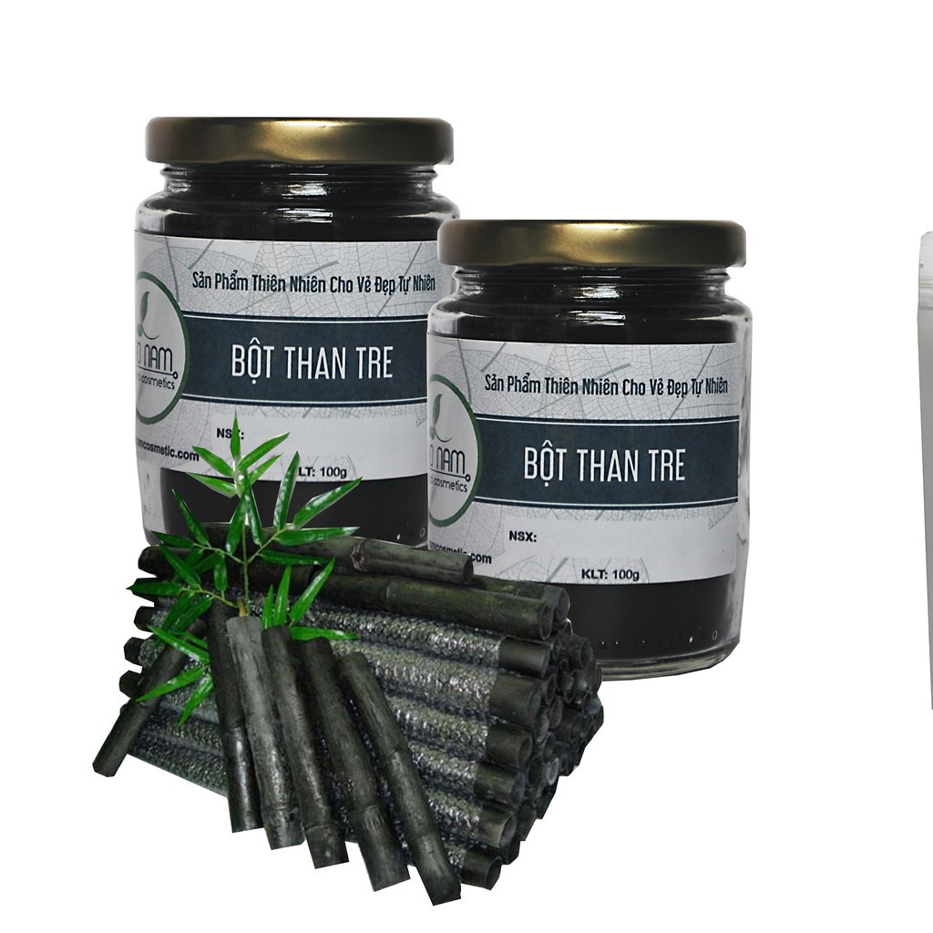 Combo 2 Hũ Bột than tre hoạt tính trắng răng 100gr