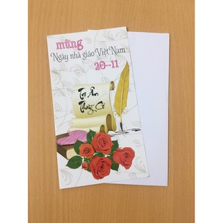 Set 10 bưu thiếp chúc mừng ngày nhà giáo 20/11
