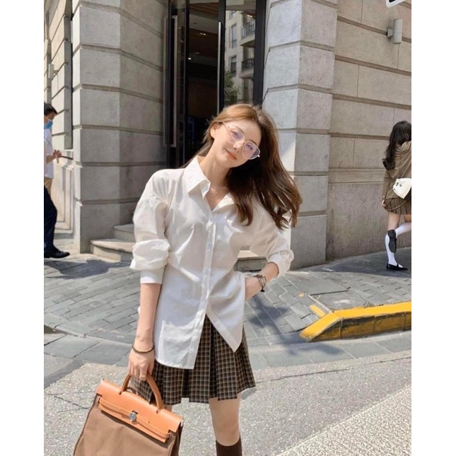 Sơ mi trắng dài tay,Sơ mi trắng nữ sinh | BigBuy360 - bigbuy360.vn