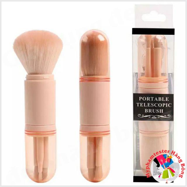 Set cọ trang điểm mini 4in1 cho bạn gái