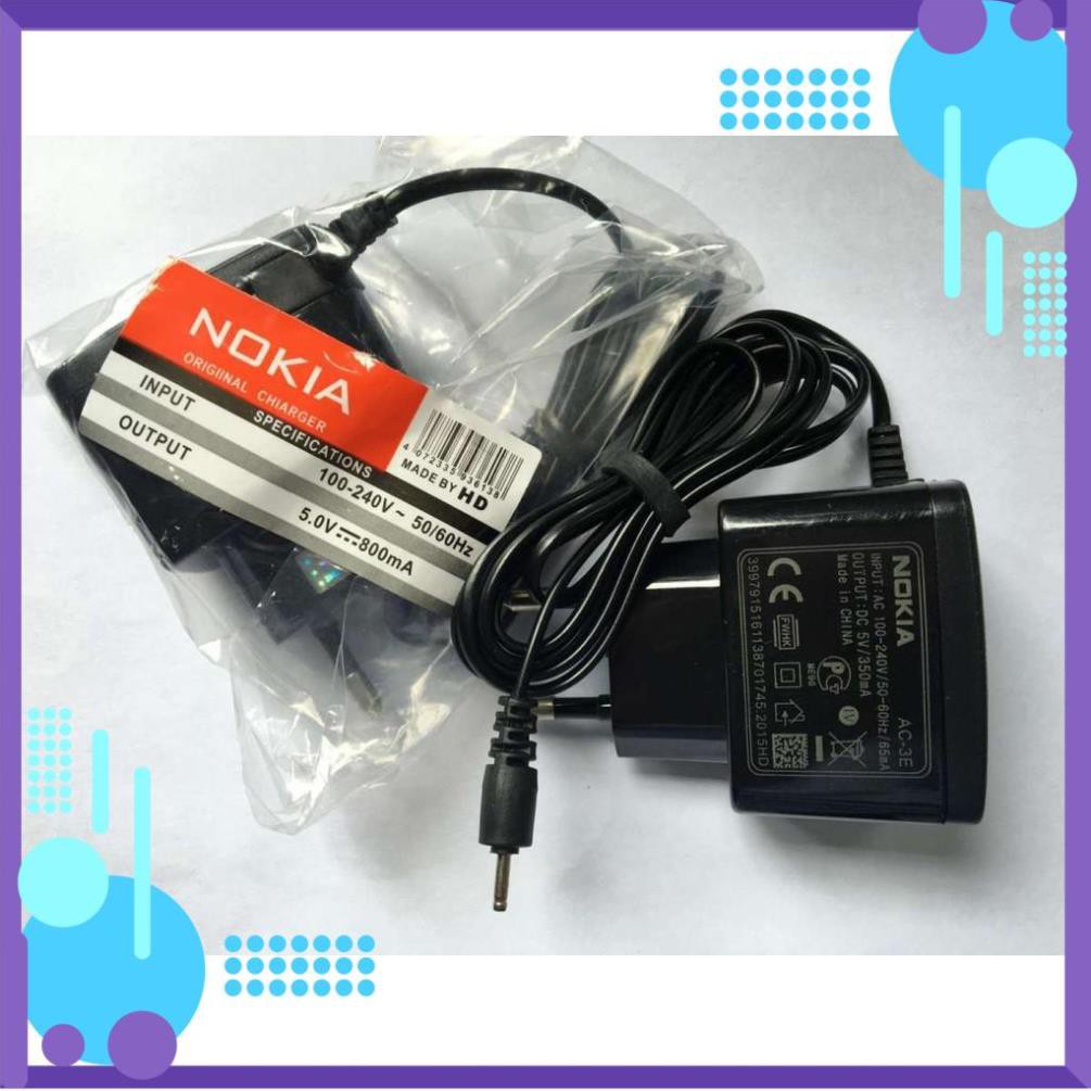 Đẹp rẻ  Sạc nokia chân kim ,Sạc nokia chân To xịn có dòng chữ NOKIA trên cục sạc ( lưu ý loại 2 chỉ có NOK )