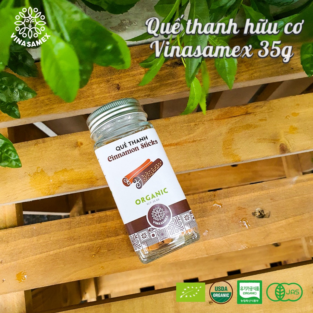 Quế thanh hữu cơ Vinasamex Organic Cinnamon Stick 35g