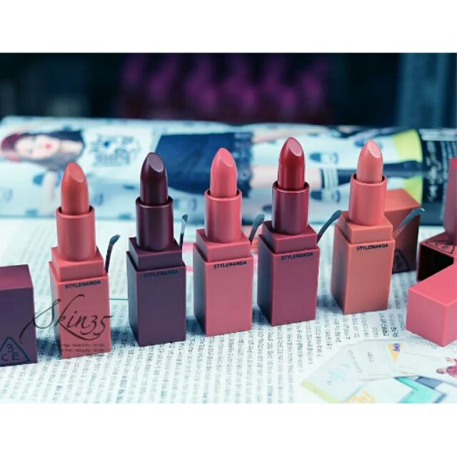 Son thỏi 3ce recipe mood lip color