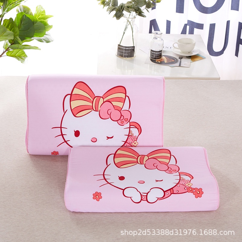 Gối cao su non cho bé, gối cao su nhỡ hỗ trợ cổ cho bé từ 3 tuổi