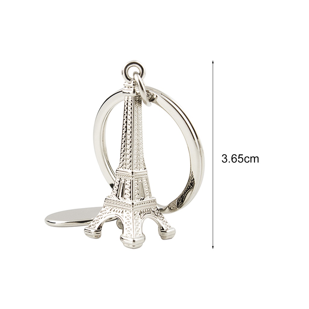 Móc gắn chìa khóa hình tháp Eiffel sáng tạo dễ thương