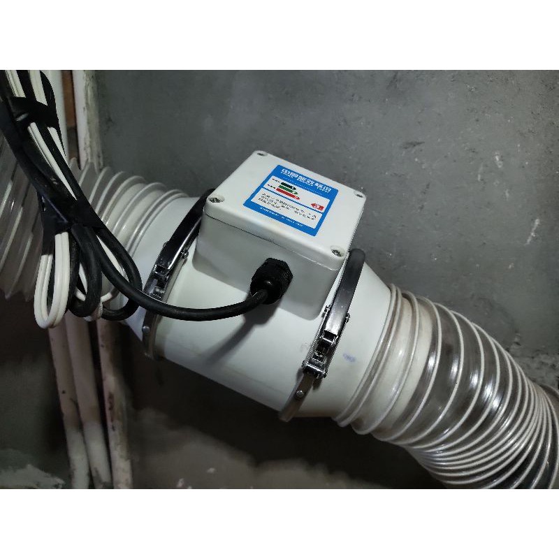 Ống hút mùi hút bụi thông gió đường kính 100  nhựa PVC trong suốt lõi thép lò xo siêu bền tiện dụng