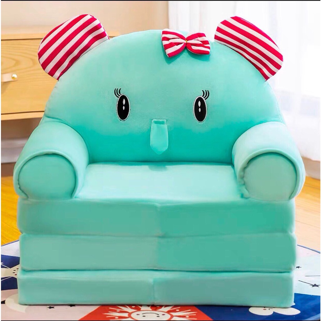 Ghế sofa thú bông gấp gọn 3 in 1, siêu dễ thương lại tiện dùng