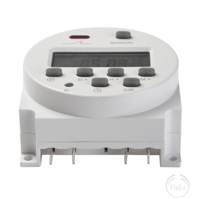 Công tắc hẹn giờ kĩ thuật số Timer waktu PLC 12V 16A